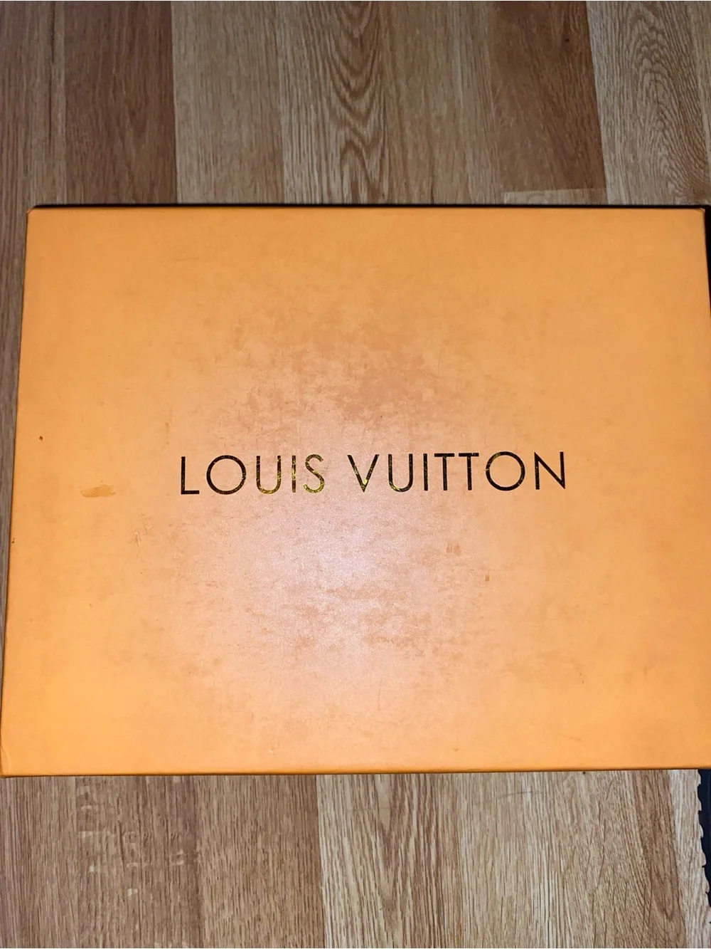 Louis Vuitton Orange and Black Logo Gift Box
